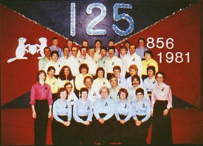 La chorale les Baladins en 1981