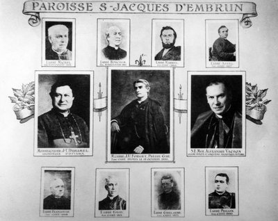 Les missionnaires et les curés d'Embrun de 1855 à 1896.