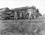 Le déraillement d'un train du New York Central près d'Embrun en 1927.