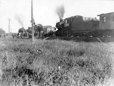 Le déraillement d'un train du New York Central près d'Embrun en 1927.