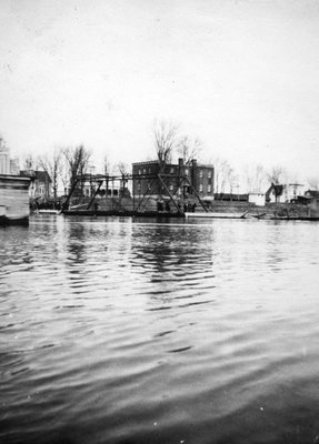 La crue des eaux (Embrun) en 1938.