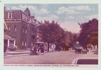 King Street and Church Street, showing Central School.