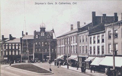 Shipman’s Gore at the corner of Ontario and St. Paul Streets, St. Catharines