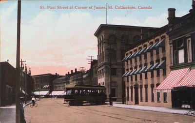 St. Paul Street at the corner of James Street