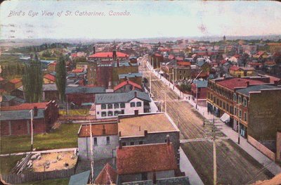 A Bird’s eye view of St. Catharines, Canada.