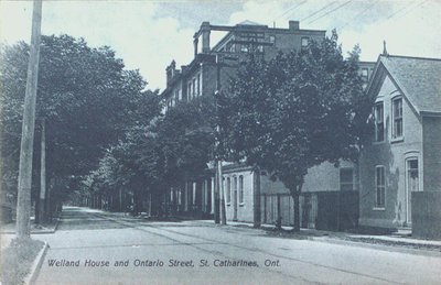 The Welland House Hotel and Ontario Street.