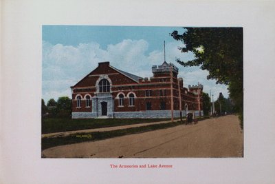 Souvenir of St. Catharines: The Armouries and Lake Avenue