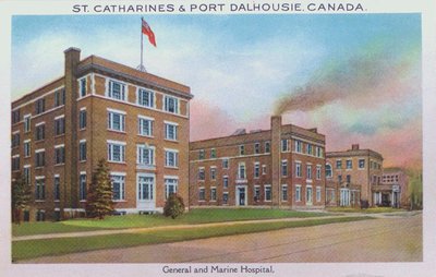 Souvenir view of St. Catharines & Port Dalhousie: General and Marine Hospital