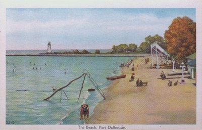 Souvenir view of St. Catharines & Port Dalhousie: The Beach at Port Dalhousie