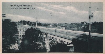 Souvenir of St. Catharines Postcards: Burgoyne Bridge St. Catharines, Can.