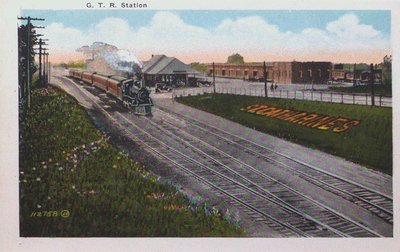 View of St. Catharines: G.T.R. Station