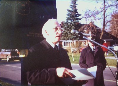 Unveiling of the Louis Shickluna Plaque