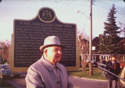 Unveiling of the Louis Shickluna Plaque