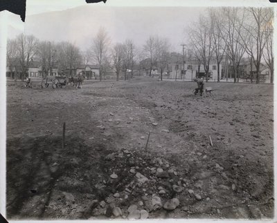 Construction of the Rose Garden at Montebello Park