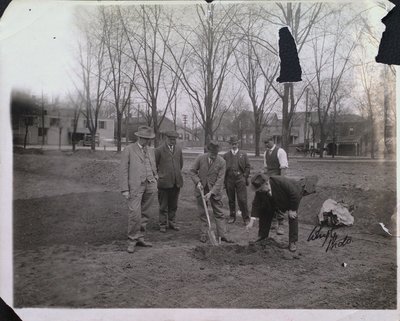 Construction of the Rose Garden at Montebello Park