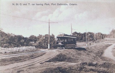 N.St. C. and T. Car Leaving Lakeside Park