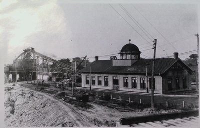 Transfer Station Along Railway Tracks in Thorold