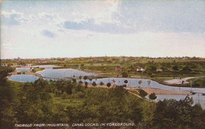 Thorold from the Mountain with the Welland Canal