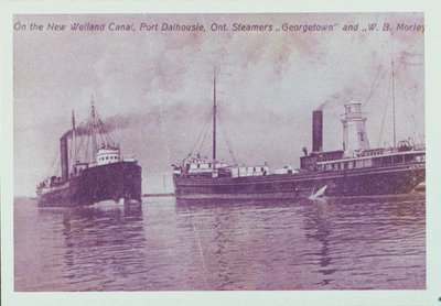 The Steamers &quot;Georgetown&quot; and &quot;W.B. Morley&quot; on the New Welland Canal