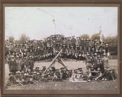 First Presbyterian Boy Scout Troop with other troops from St. Catharines