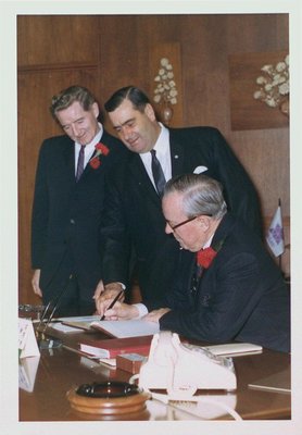 Prime Minister Lester Pearson & St. Catharines Mayor Robert Johnston