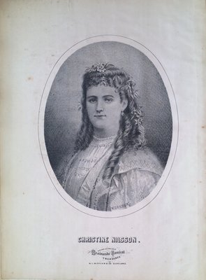 Teresa Vanderburgh's Musical Scrapbook #1 - Portrait of Christine Nilsson