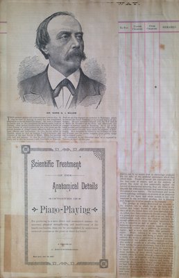 Teresa Vanderburgh's Musical Scrapbook #1 - Dr. Hans G. v. Bulow & Pamphlet Regarding Piano Playing