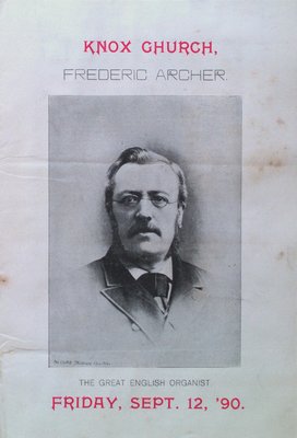 Teresa Vanderburgh's Musical Scrapbook #1 - Pamphlet: Frederic Archer