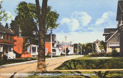 College Street looking east towards the park (Montebello)