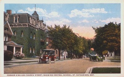 King Street and Church Street, showing Central School.