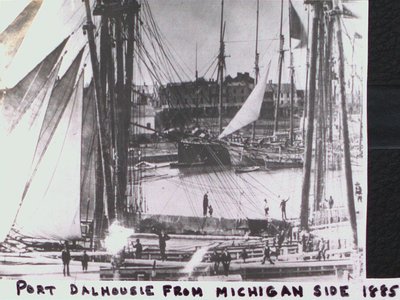 Port Dalhousie Harbour from the Michigan Side