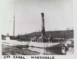 Early Steam Vessel in the Welland Canal at Martindale
