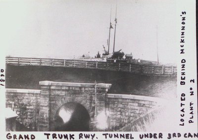 Grand Trunk Railway Tunnel Under the Third Welland Canal