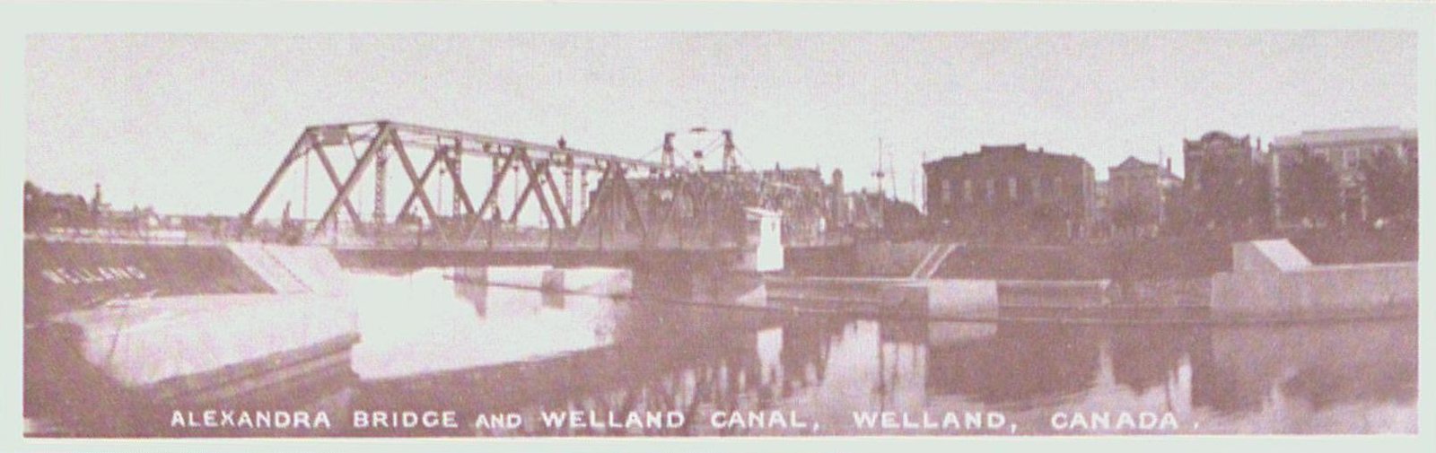 The Alexandra Bridge over the Third Welland Canal: St. Catharines ...