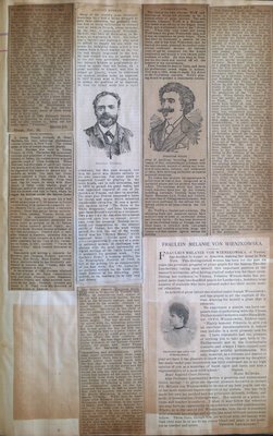 Teresa Vanderburgh's Musical Scrapbook #1 - Newspaper Clippings about Various Musicians