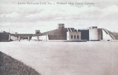 Lower Entrance of Lock One on the Welland Ship Canal