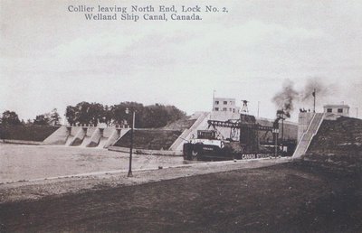 The 'Collier' Leaving Lock Two on the Welland Ship Canal