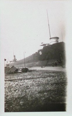 A Ship Along the Welland Ship Canal