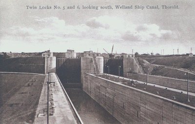 Locks Five and Six on the Welland Ship Canal