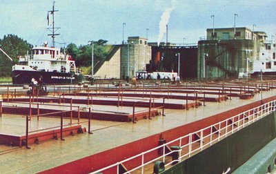 Twin Flight Locks on the Welland Ship Canal