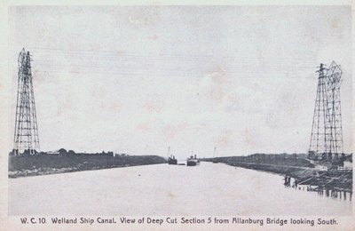 Deep Cut, Section Five, as seen from the Allanburg Bridge on the Welland Ship Canal