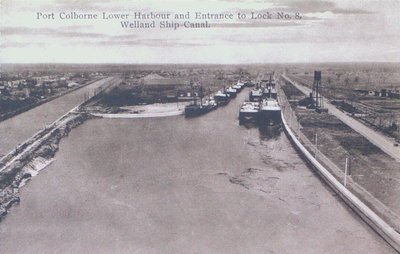 Port Colborne Lower Harbour and Entrance to Lock Eight, Welland Ship Canal