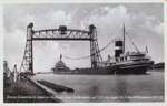 Steamer Lemoyne Passing Underneath the Lift Bridge at Port Robinson on the Welland Ship Canal