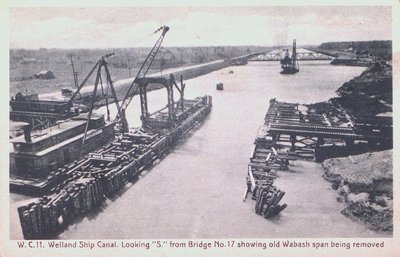 Old Wabash Span Being Removed on the Welland Ship Canal