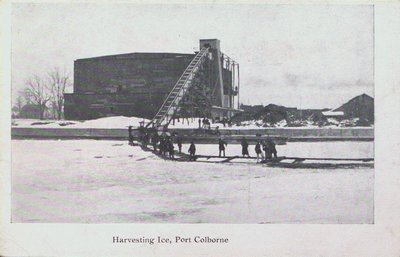 Harvesting Ice in Port Colborne