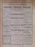 Teresa Vanderburgh's Musical Scrapbook #1 - Grand Opera House Benefit Concert Program