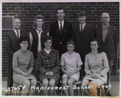 Portrait of Teachers and Staff at Maple Crest School, Merritton