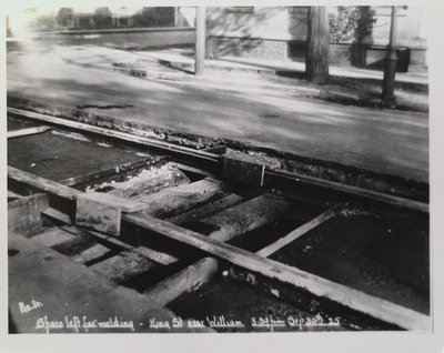 Railway Construction at King Street Near William Street