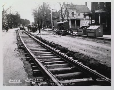 Railway Construction at Queenston Street