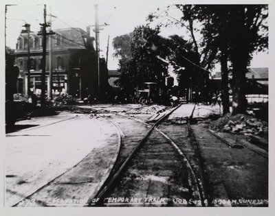 Railway Construction at Welland Avenue and Geneva Street